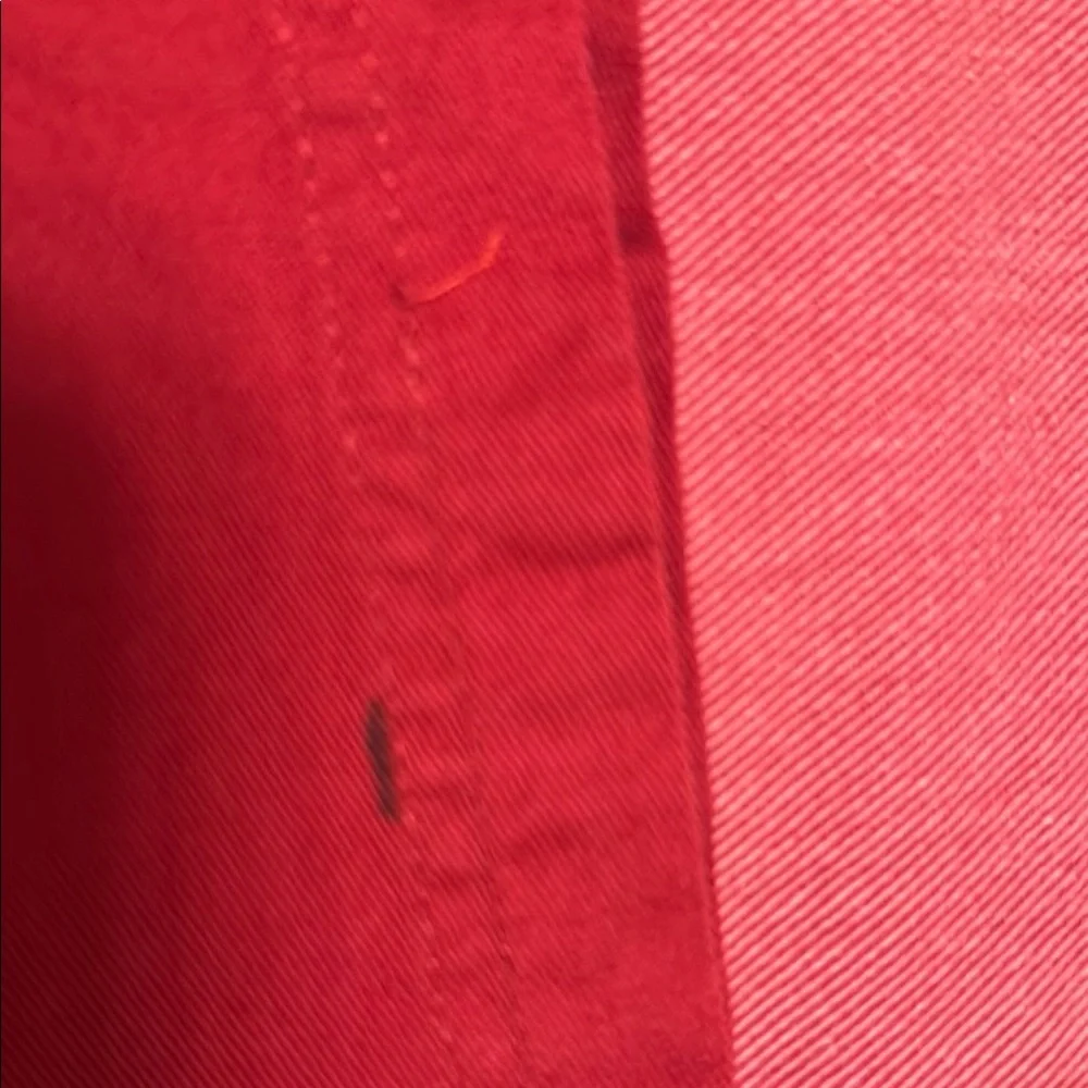 Mainstays Red Cotton Fabric Long Drape Panels 2  with 6 Hang Loops
